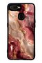 Oppo A5S Burgundy Gold Marble Design Glossy Phone Case