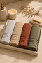 Jakuzi V1 4-Piece Hand and Face Towel Set 50X85 cm Soft Textured - 2