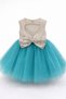 Girl's Beaded Collar Heart Back Detail Sequin Belted Tulle Evening Dress 1-5 Years Birthday, Special Occasion, Wedding - 7