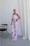 Pink Caren Floral Blouse and Pants Set - 4