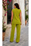 Women's Sleeveless Lace-Up Front Vest and Pants Stylish Two-Piece Set - 3