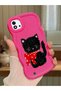 Realme C11 2021 Compatible Case Camera Protector Red Silicone Couple Phone Case Cat Pattern