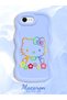 iPhone 6 Plus Compatible Case Camera Protector Blue Silicone Couple Phone Case Kitty Pattern - 2