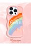 iPhone 15 Pro Max Compatible Case Camera Protector Pink Silicone Couple Phone Case Rainbow Pattern - 2
