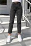Julia Milano New Season Black Snow Wash Boyfriend Casual Wear Comfortable Women's Stylish Mom Jeans