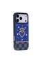 Tiara Blue Crystal Heart iPhone 17 Pro Max Rhinestone Phone Case