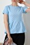 Women's Sandy Crew Neck Short Sleeve Peplum Blouse - 7