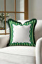 Striped Geometric Framed Fringed Pillowcase-Stripe Design Bohemian Black Tassel Throw Pillow Cover - 2
