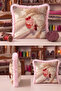 Still Life with Cherries Pastel Velvet Fringed Pillowcase-Fruit Themed Beige Pink Tassel Throw Pillow Cover - 7