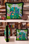Exotic Tropical Animal Design Fringe Pillowcase - Colorful Safari Gray Tassel Throw Pillow Cover - 4