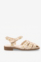 Lisbon Women's Genuine Leather Sandals - Beige Suede