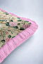Floral Romantic Spring Elegant Bird Motif Fringed Pillowcase-Boho Cream Pink Tassel Throw Pillow Cover - 8