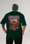 Los Angeles Green Oversize Country City Back Printed Unisex T-Shirt 100% Cotton Premium - 2
