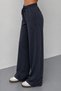Women's Modal High Waist Wide Leg Pockets Comfortable Fit Palazzo Sweatpants 3214 - 2