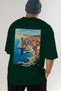 Dubrovnik Croatia 2 Green Oversize Country City Back Printed Unisex T-Shirt 100% Cotton Premium - 7