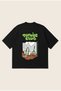 Tennis Club Printed Oversize Boxy Cut Unisex 100% Cotton Tshirt |   Streetwear