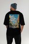 Barcelona Spain 2 Black Oversize Country City Back Printed Unisex T-Shirt 100% Cotton Premium - 5