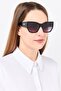 Women LJ785S Butterfly Sunglasses, Black - 2
