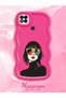 Redmi 10A Compatible Case Camera Protector Red Silicone Couple Phone Case Girl Pattern - 2