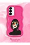 Samsung Galaxy A36 5g Compatible Case Camera Protector Red Silicone Couple Phone Case Girl Pattern - 2