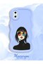 iPhone XS Compatible Case Camera Protector Blue Silicone Couple Phone Case Girl Pattern - 2