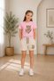 C&M Girls' Multi-Colored Printed 4-Piece Shorts Set - 2