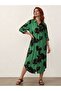 Viscose Shirt Dress Green Ink