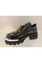 Genuine Leather Patent Leather Lightweight and Thick Sole Women's Shoes - 3