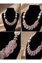 Pink Pearl Bohemian Necklace Non-Tarnish Summer Season Bikini Necklace Combination Necklace - 4