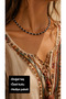 Night Glow Natural Stone Necklace – Elegant Gift Necklace with Black and Transparent Stone Detail