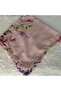 Brand Handcrafted Needle Embroidered Writing 100% Cotton Muslin – 4 Sides Embroidered Elegant Headscarf 100X100 cm - 7