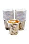 6 oz Disposable Paper Cups with Coffee Theme Print for Tea and Coffee (Pack Of 500) - 5