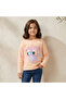 Crew Neck Long Sleeves T-shirt with Cat Print