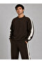 Men's Striped Detsyli Crewneck Sweatshirt with Pockets