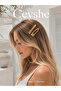 Pinterest 2-Piece Shiny Imported Textured Gold Plated Thick 1. Quality Metal Snap Hair Clip