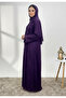 Dantil Purple Abaya with Nida inner lining-847 - 3