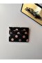Women's Silver Polka Dot Card Holder Wallet Slim Design Multi-Compartment Mini Card Holder - 3