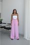 Dark Pink Dawn Elastic Waist Pocket Trousers