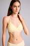 100% Cotton Lace Detailed Detachable Cap Detachable Pads Non-Wired Light Yellow Bralet G7762Ax26S - 3