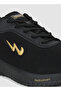 Men's Black Classic Low-Top Sneakers, Bold Lace-Up Style, Comfortable Casual Footwear - 6