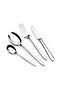 26-piece Shiny Silver Cutlery Set with Stand