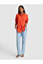 Pomegranate Blossom Oversize Linen Blend Shirt 50328624-Vr039 - 4