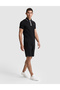 Black Comfort Fit Knitted Shorts 50321177-Vr046 - 4