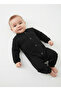 Unisex Baby Cotton Black Jumpsuit - Daily and Special Use