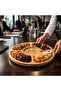 10 Pieces of Round Bamboo Presentation Trays with 5 Compartments, Personalized with Your Logo - 3