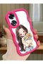 Oppo A60 Compatible Case Camera Protector Red Silicone Couple Phone Case Girl Pattern