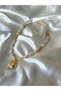 Women's Gold Detailed Pearl Sun Model Necklace - 2