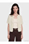 Zero Roba Collar Openwork Women's Knitwear Cardigan for Style Seekers from Uzg Store