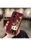Vivo Y16 Compatible Case Camera Protector Claret Red Silicone Couple Phone Case Cat Pattern