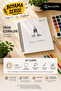 Painting Series Spiral Drawing Notebook 25X35 cm 30 Sheets 110 Gr Drawing Paper 2 Pieces |   Horizontal Use |   Short Spiral from the Edge - 3